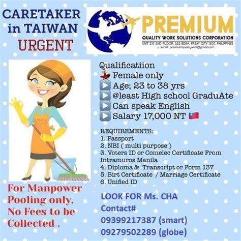 Premium Quality Work Solutions Corp. .